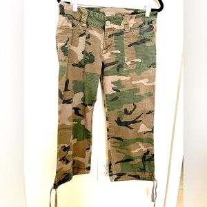 Ilir Juniors Camouflage Stretch Cargo Pants